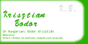 krisztian bodor business card